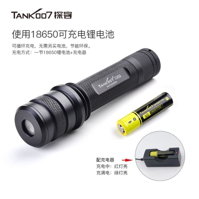 TANK007探客CI02 V2多波段勻光手電筒刑偵、檢查、找尋、勘察專用手電