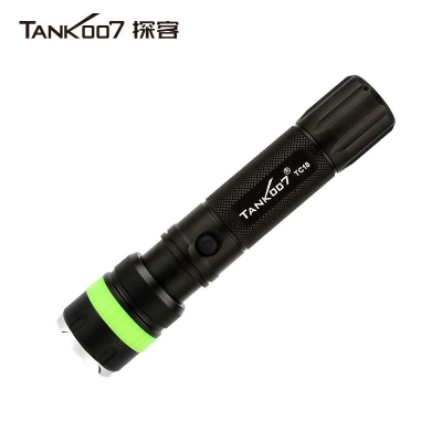 TANK007 TC18直充調(diào)焦遠(yuǎn)光手電筒360流明可充電戶外搜索手電