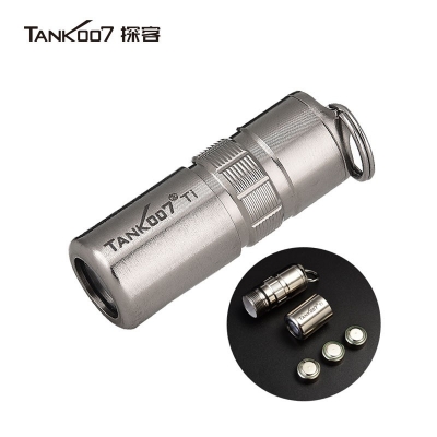 Tank007探客廠家直銷純鈦E15超亮led迷你小手電筒 超便攜小手電可定制批發(fā)