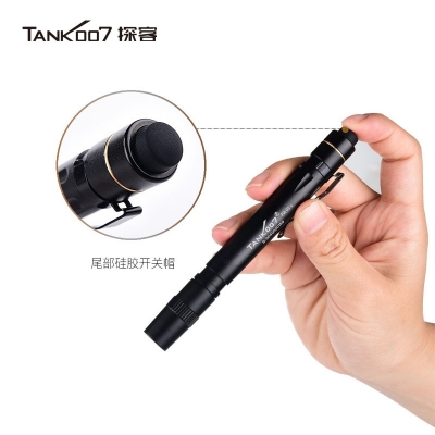 TANK007探客黃光白光兩檔小手電 醫(yī)生LED迷你筆型帶夾手電筒 PA02A