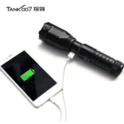 TANK007探客可充電執(zhí)勤，執(zhí)法，巡邏遠射防水戶外超亮LED電筒UC20