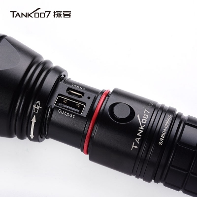 TANK007探客可充電執(zhí)勤，執(zhí)法，巡邏遠射防水戶外超亮LED電筒UC20